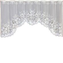 Load image into Gallery viewer, White Translucent Coffee Curtain Tulle Lace Sheer Warp Knitted Jacquard Curtains Bedroom Curtains, Lower Curtain, Upper Curtain, Upper And Lower Curtain