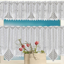 Load image into Gallery viewer, White Translucent Coffee Curtain Tulle Lace Sheer Warp Knitted Jacquard Curtains Bedroom Curtains, Lower Curtain, Upper Curtain, Upper And Lower Curtain
