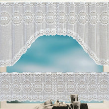Load image into Gallery viewer, White Translucent Coffee Curtain Tulle Lace Sheer Warp Knitted Jacquard Curtains Bedroom Curtains, Lower Curtain, Upper Curtain, Upper And Lower Curtain