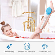 Load image into Gallery viewer, Electric Adjuatable Bath SPA Massage Rub Bath Full Automatic Bath Rub Back Rrush Long Handle Bath Brush, 45.8cmx8.5cmx4cm