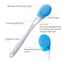 Load image into Gallery viewer, Electric Adjuatable Bath SPA Massage Rub Bath Full Automatic Bath Rub Back Rrush Long Handle Bath Brush, 45.8cmx8.5cmx4cm