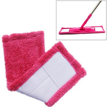 Load image into Gallery viewer, Coral Flannel Head  Padded Flat Replacement Household Company Cleaning Mop Cloth Rag