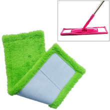 Load image into Gallery viewer, Coral Flannel Head  Padded Flat Replacement Household Company Cleaning Mop Cloth Rag