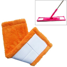 Load image into Gallery viewer, Coral Flannel Head  Padded Flat Replacement Household Company Cleaning Mop Cloth Rag