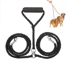 Load image into Gallery viewer, Double Dog Leashes Anti-winding Pet Traction Rope, 1.4m