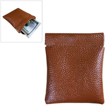 Load image into Gallery viewer, Fashion Solid Color PU Leather Coin Purse Women Men Small Mini Short Wallet Money Bags