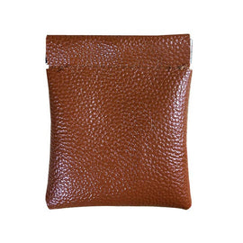 Fashion Solid Color PU Leather Coin Purse Women Men Small Mini Short Wallet Money Bags