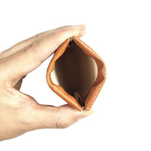 Load image into Gallery viewer, Fashion Solid Color PU Leather Coin Purse Women Men Small Mini Short Wallet Money Bags