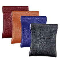 Load image into Gallery viewer, Fashion Solid Color PU Leather Coin Purse Women Men Small Mini Short Wallet Money Bags