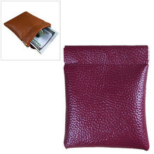 Load image into Gallery viewer, Fashion Solid Color PU Leather Coin Purse Women Men Small Mini Short Wallet Money Bags