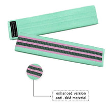 Load image into Gallery viewer, Polyester-cotton + Latex Yarn Loop Tension Band Yoga Resistance Band, Size: 76 x 8cm
