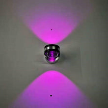 Load image into Gallery viewer, LED Up And Down Light Wall Light Double-Sided Crystal Aluminum Lights Upper Outlet, 2W (Red Light), 2W (Yellow Light), 2W (Blue Light), 2W (Green Light), 2W (Purple Light), 2W (Mixed Color Light), 6W (Red Light), 6W (Yellow Light), 6W (Blue Light)     ...