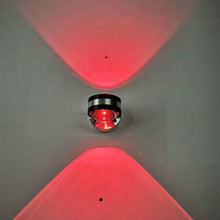 Load image into Gallery viewer, LED Up And Down Light Wall Light Double-Sided Crystal Aluminum Lights Upper Outlet, 2W (Red Light), 2W (Yellow Light), 2W (Blue Light), 2W (Green Light), 2W (Purple Light), 2W (Mixed Color Light), 6W (Red Light), 6W (Yellow Light), 6W (Blue Light)     ...