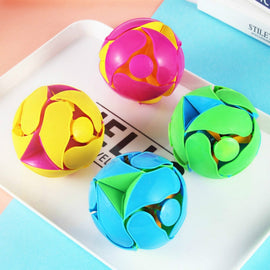 Creative Hand Throwing Color Changing Ball Transformation Telescopic Deformation Ball Magic Props Educational Children Toys