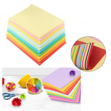 Load image into Gallery viewer, 100 Sheets A4 Color Printing Paper Children DIY Handmade Origami Paper Cutting
