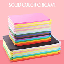 Load image into Gallery viewer, 100 Sheets A4 Color Printing Paper Children DIY Handmade Origami Paper Cutting