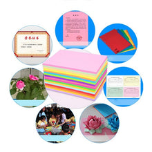 Load image into Gallery viewer, 100 Sheets A4 Color Printing Paper Children DIY Handmade Origami Paper Cutting