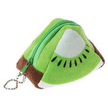 Load image into Gallery viewer, Triangle Plush Fruit Creative Three-dimensional Cute Children Change Bag Key Bag Gift