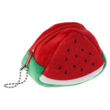 Load image into Gallery viewer, Triangle Plush Fruit Creative Three-dimensional Cute Children Change Bag Key Bag Gift