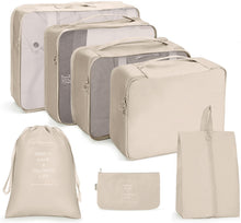 Load image into Gallery viewer, Travel Storage Bag Set Folding Storage Bag, 7 In 1, 8 In 1 Beam Mouth, 8 In 1 Cosmetic Bag, 8 In 1 Toiletry Bag, 9 In 1 Cosmetic Bag, 9 In 1 Toiletry Bag