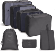 Load image into Gallery viewer, Travel Storage Bag Set Folding Storage Bag, 7 In 1, 8 In 1 Beam Mouth, 8 In 1 Cosmetic Bag, 8 In 1 Toiletry Bag, 9 In 1 Cosmetic Bag, 9 In 1 Toiletry Bag
