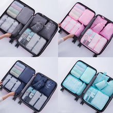 Load image into Gallery viewer, Travel Storage Bag Set Folding Storage Bag, 7 In 1, 8 In 1 Beam Mouth, 8 In 1 Cosmetic Bag, 8 In 1 Toiletry Bag, 9 In 1 Cosmetic Bag, 9 In 1 Toiletry Bag