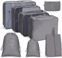 Load image into Gallery viewer, Travel Storage Bag Set Folding Storage Bag, 7 In 1, 8 In 1 Beam Mouth, 8 In 1 Cosmetic Bag, 8 In 1 Toiletry Bag, 9 In 1 Cosmetic Bag, 9 In 1 Toiletry Bag