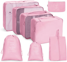 Load image into Gallery viewer, Travel Storage Bag Set Folding Storage Bag, 7 In 1, 8 In 1 Beam Mouth, 8 In 1 Cosmetic Bag, 8 In 1 Toiletry Bag, 9 In 1 Cosmetic Bag, 9 In 1 Toiletry Bag