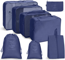 Load image into Gallery viewer, Travel Storage Bag Set Folding Storage Bag, 7 In 1, 8 In 1 Beam Mouth, 8 In 1 Cosmetic Bag, 8 In 1 Toiletry Bag, 9 In 1 Cosmetic Bag, 9 In 1 Toiletry Bag