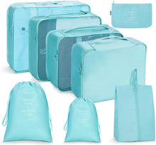 Load image into Gallery viewer, Travel Storage Bag Set Folding Storage Bag, 7 In 1, 8 In 1 Beam Mouth, 8 In 1 Cosmetic Bag, 8 In 1 Toiletry Bag, 9 In 1 Cosmetic Bag, 9 In 1 Toiletry Bag