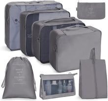 Load image into Gallery viewer, Travel Storage Bag Set Folding Storage Bag, 7 In 1, 8 In 1 Beam Mouth, 8 In 1 Cosmetic Bag, 8 In 1 Toiletry Bag, 9 In 1 Cosmetic Bag, 9 In 1 Toiletry Bag