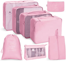Load image into Gallery viewer, Travel Storage Bag Set Folding Storage Bag, 7 In 1, 8 In 1 Beam Mouth, 8 In 1 Cosmetic Bag, 8 In 1 Toiletry Bag, 9 In 1 Cosmetic Bag, 9 In 1 Toiletry Bag