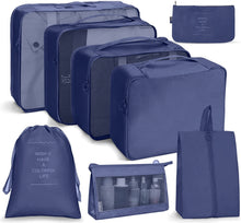 Load image into Gallery viewer, Travel Storage Bag Set Folding Storage Bag, 7 In 1, 8 In 1 Beam Mouth, 8 In 1 Cosmetic Bag, 8 In 1 Toiletry Bag, 9 In 1 Cosmetic Bag, 9 In 1 Toiletry Bag
