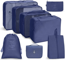 Load image into Gallery viewer, Travel Storage Bag Set Folding Storage Bag, 7 In 1, 8 In 1 Beam Mouth, 8 In 1 Cosmetic Bag, 8 In 1 Toiletry Bag, 9 In 1 Cosmetic Bag, 9 In 1 Toiletry Bag