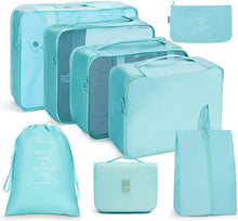 Load image into Gallery viewer, Travel Storage Bag Set Folding Storage Bag, 7 In 1, 8 In 1 Beam Mouth, 8 In 1 Cosmetic Bag, 8 In 1 Toiletry Bag, 9 In 1 Cosmetic Bag, 9 In 1 Toiletry Bag