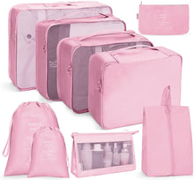 Load image into Gallery viewer, Travel Storage Bag Set Folding Storage Bag, 7 In 1, 8 In 1 Beam Mouth, 8 In 1 Cosmetic Bag, 8 In 1 Toiletry Bag, 9 In 1 Cosmetic Bag, 9 In 1 Toiletry Bag