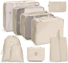 Load image into Gallery viewer, Travel Storage Bag Set Folding Storage Bag, 7 In 1, 8 In 1 Beam Mouth, 8 In 1 Cosmetic Bag, 8 In 1 Toiletry Bag, 9 In 1 Cosmetic Bag, 9 In 1 Toiletry Bag