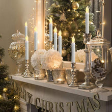 Load image into Gallery viewer, 12 PCS/ Box LED Electronic Candle Light Flameless Candle Light Long Rod Christmas Candle, Flashing Warm White Light