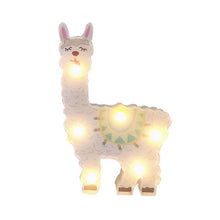 Load image into Gallery viewer, LED Painted Lantern Alpaca Night Light Holiday Decoration Room Posing Style Light