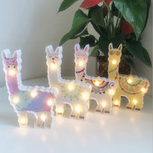 Load image into Gallery viewer, LED Painted Lantern Alpaca Night Light Holiday Decoration Room Posing Style Light