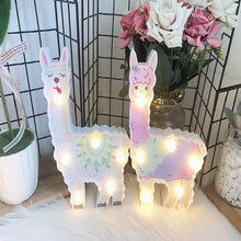 Load image into Gallery viewer, LED Painted Lantern Alpaca Night Light Holiday Decoration Room Posing Style Light