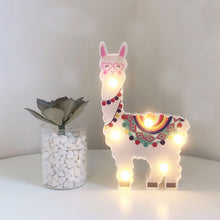 Load image into Gallery viewer, LED Painted Lantern Alpaca Night Light Holiday Decoration Room Posing Style Light