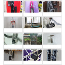 Load image into Gallery viewer, Steel Rope Spherical Combination Lock Gym Luggage Bicycle Round Padlock, Black, Silver, Red