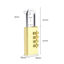 Load image into Gallery viewer, Four-digit Brass Code Padlock High-grade Security Gym Door Lock, Gym Door Lock