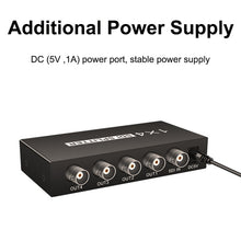 Load image into Gallery viewer, 1 In 4 Out SD-SDI / HD-SDI / 3G-SDI Distribution Amplifier Video SDI Splitter, 1 In 4 Out