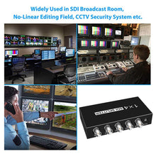 Load image into Gallery viewer, 1 In 4 Out SD-SDI / HD-SDI / 3G-SDI Distribution Amplifier Video SDI Splitter, 1 In 4 Out