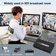 Load image into Gallery viewer, 1 In 4 Out SD-SDI / HD-SDI / 3G-SDI Distribution Amplifier Video SDI Splitter, 1 In 4 Out