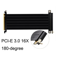 Load image into Gallery viewer, PCI-E 3.0 16X 180-degree Graphics Card Extension Cable Adapter Cable, Length:, 10cm, 15cm, 20cm, 25cm, 30cm