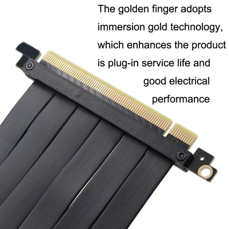 PCI-E 3.0 16X 180-degree Graphics Card Extension Cable Adapter Cable, Length:, 10cm, 15cm, 20cm, 25cm, 30cm