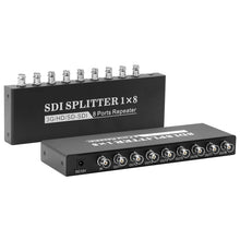 Load image into Gallery viewer, 1 In 8 Out SD-SDI / HD-SDI / 3G-SDI Distribution Amplifier Video SDI Splitter, 1 In 8 Out